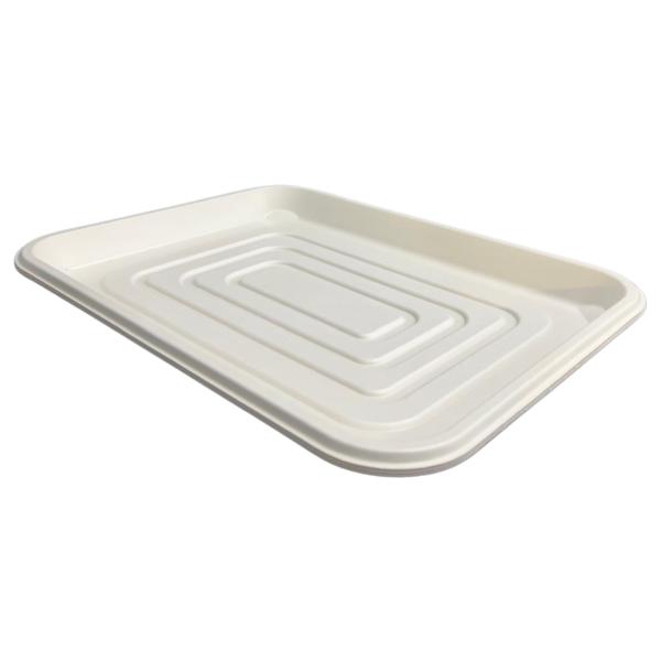 3 Pack Eco Friendly Zafpack Sugarcane Tray - 45.8cm x 35.4cm x 3.5cm