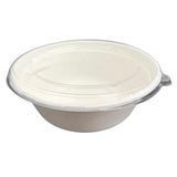 Load image into Gallery viewer, 20 Pack Eco Friendly Zafpack Sugarcane Bowls With Pet Flat Lid - 1200ml
