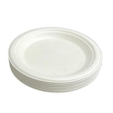 Load image into Gallery viewer, 25 Pack Eco Friendly Zafpack Round Sugarcane Plates - 17.5cm
