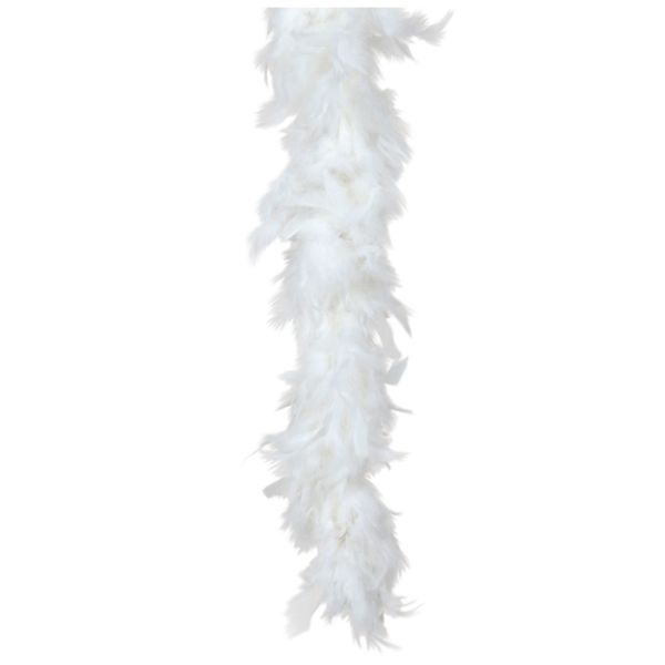 White 60g Feather Boa - 150cm