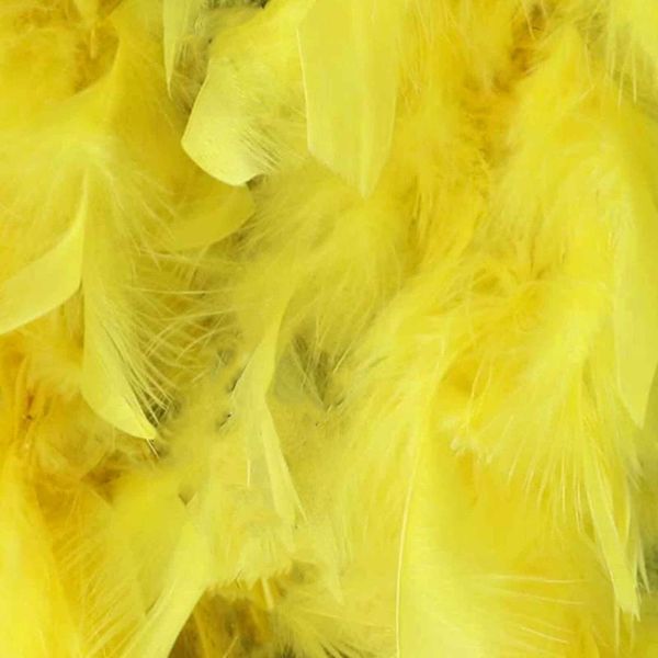 Yellow 60g Feather Boa - 150cm