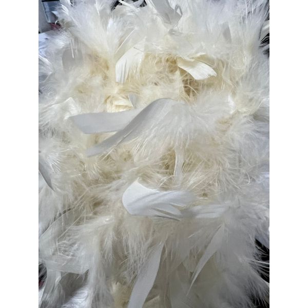 Beige 60g Feather Boa - 150cm