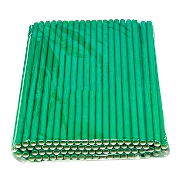 80 Pack Mint Paper Straws