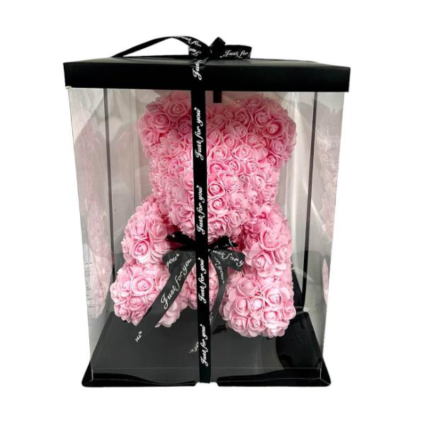 Valentines Rose Bear In Box - 35cm