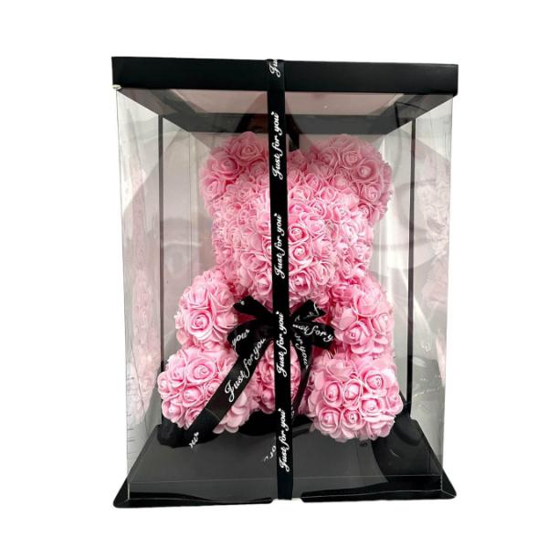 Valentines Rose Bear In Box - 35cm