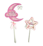 Load image into Gallery viewer, 2 Pack Moon &amp; Star Cake Topper
