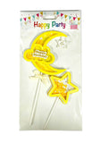 Load image into Gallery viewer, 2 Pack Moon &amp; Star Cake Topper
