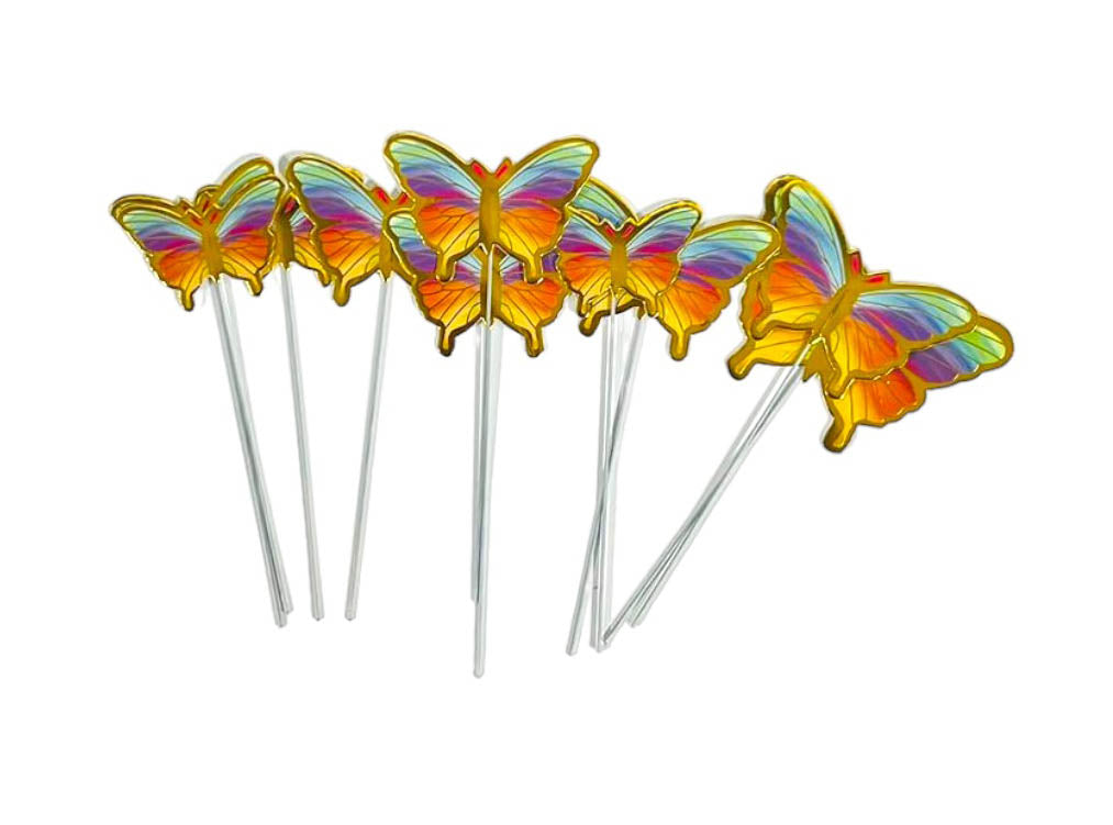 10 Pack Butterfly Cake Toppers