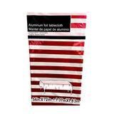 Load image into Gallery viewer, Red Stripe Foil Table Cloth - 137cm x 183cm
