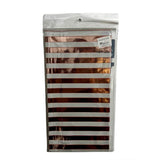 Load image into Gallery viewer, Rose Gold Stripe Foil Table Cloth - 137cm x 183cm
