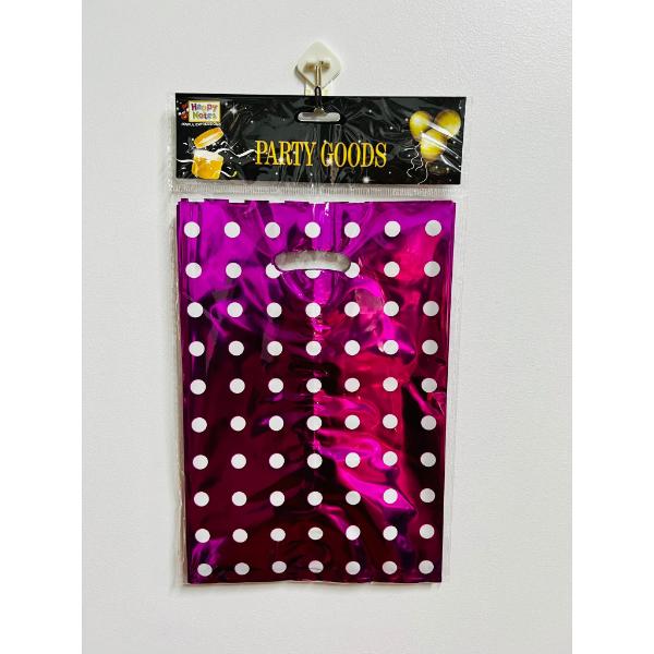 12 Pack Assorted Dot Loot Bags - 17cm x 25cm