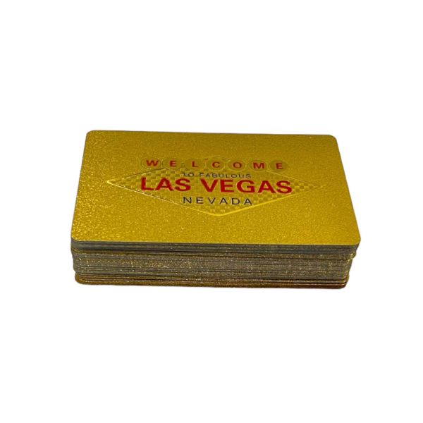 Gold Vegas Playing Cards