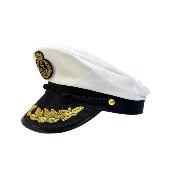 White Captin Hat