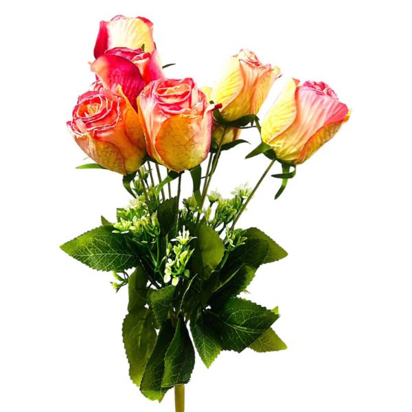 9 Buds Rose Bunch