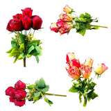Load image into Gallery viewer, 9 Buds Rose Bunch
