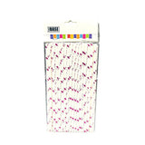 Load image into Gallery viewer, 50 Pack Purple Foil Flamingo Straws
