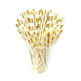 Load image into Gallery viewer, 50 Pack Gold Pineapple Foil Straws
