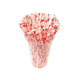 Load image into Gallery viewer, 50 Pack Pink Strawberry Straws
