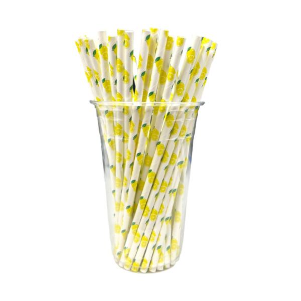 50 Pack Lemon Straws