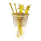 Load image into Gallery viewer, 4 Pack Gold Pineapple Stirrer
