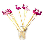 Load image into Gallery viewer, 12 Pack Pink Flamingo Fruit Pick

