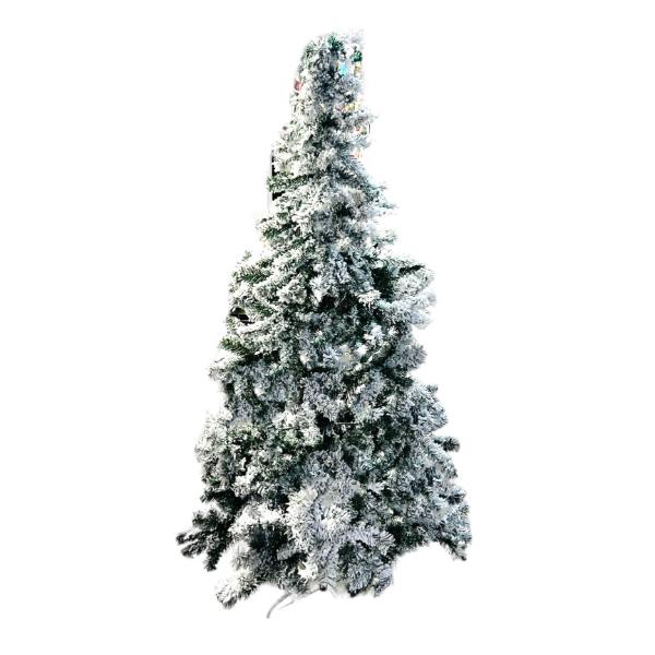 Metal Leg Snow Christmas Tree - 180cm