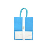 Load image into Gallery viewer, 5 Pack Light Blue Kraft Bag - 22cm x 28cm x 11cm
