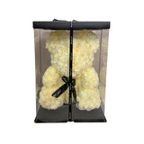 Load image into Gallery viewer, Cream Silicon Rose Bear - 35cm
