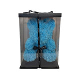 Load image into Gallery viewer, Blue Silicon Rose Bear - 35cm
