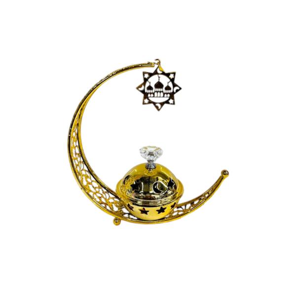 Ramadan Gold Incense Burner - 19cm