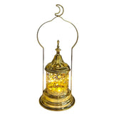 Load image into Gallery viewer, Gold Ramadan Led Lantern With Moon Handle
