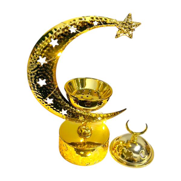 Ramadan Gold Led Incense Burner With Lid