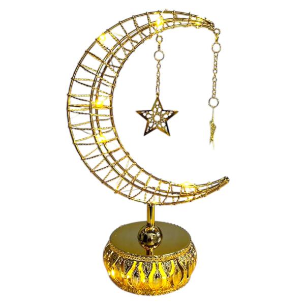 Led Moon Stand With Hanging Stars