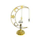 Load image into Gallery viewer, Gold Moon Led Bulb With Hanging Stars Stand
