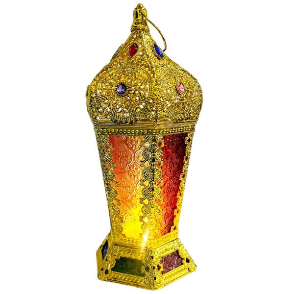 Ramadan Assorted Led Musical Gold Lantern