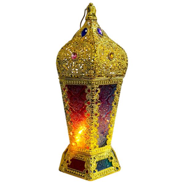 Ramadan Assorted Led Musical Gold Lantern