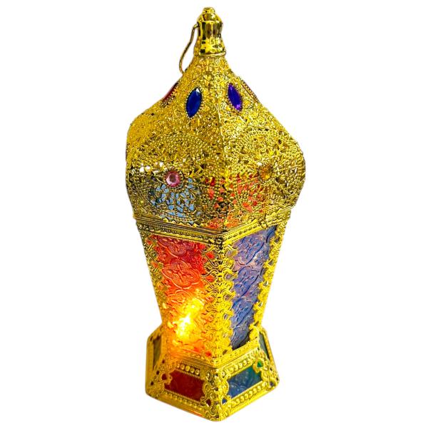 Ramadan Assorted Led Musical Gold Lantern