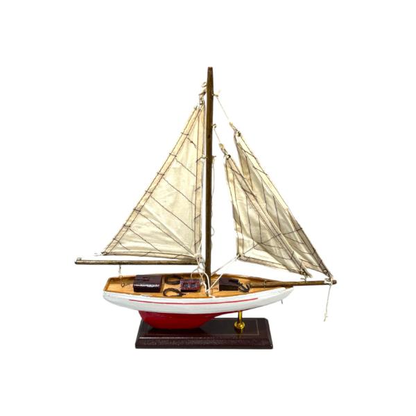 Assorted Wooden Model Sail Boat - 30cm