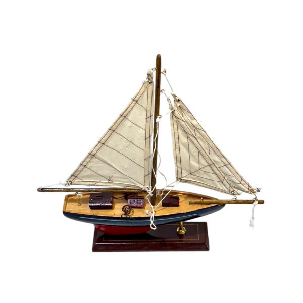 Assorted Wooden Model Sail Boat - 30cm