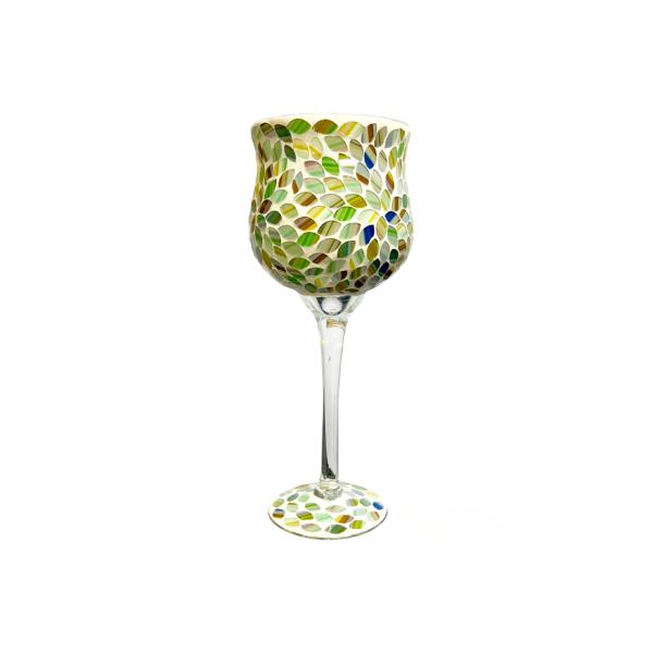 New Mosaic Wine Glass Vase