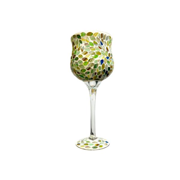 New Mosaic Wine Glass Vase