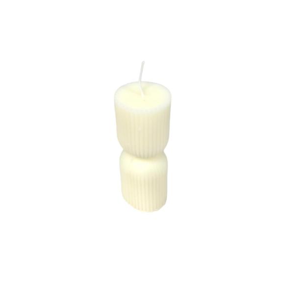 CYLINDER RIBBED CANDLE