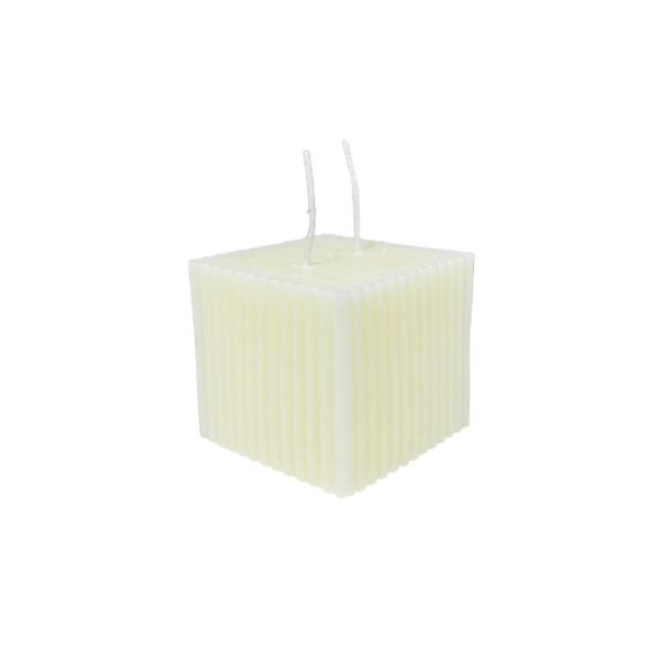 Cube Ribbed Scented Candle