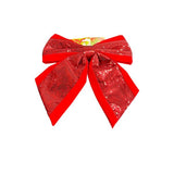 Load image into Gallery viewer, Red Sequin Ribbon Bow - 30cm
