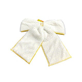 Load image into Gallery viewer, White &amp; Gold Ribbon Bow - 32cm
