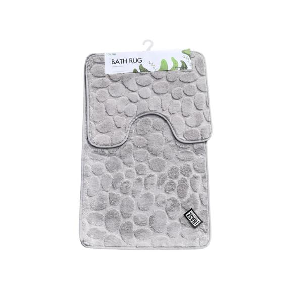 2 Pack Bathroom Mat Set - 50cm x 80cm & 50cm x 40cm