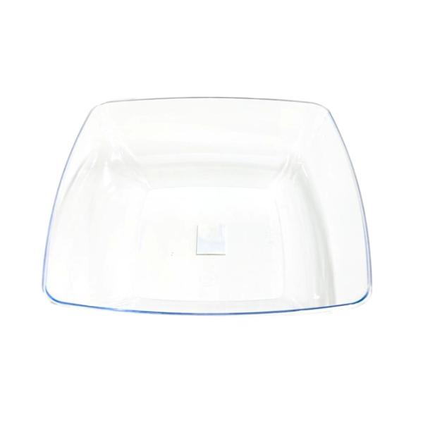 Clear Square Reusable Bowl - 28cm