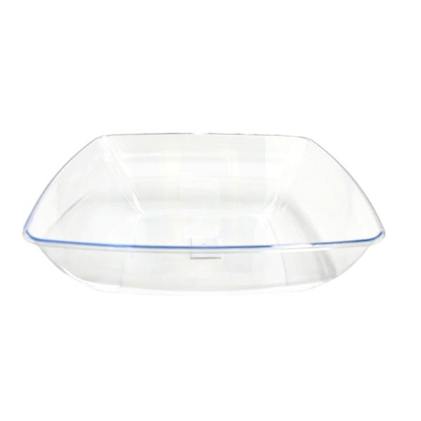 Clear Square Reusable Bowl - 28cm