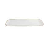 Load image into Gallery viewer, Gold Rim Rectangle Platter - 38cm
