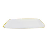 Load image into Gallery viewer, Gold Rim Rectangle Platter - 45cm
